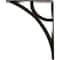 Ekena Millwork Galveston Wrought Iron Bracket, (Triple center brace), Antiqued Bronze 2"W x 7 1/2"D x 10"H BKTM02X07X10TGLABZ - alternate 6